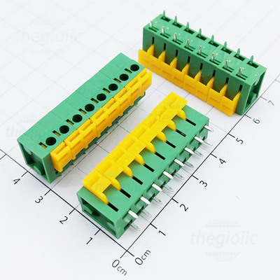 KF142-5.08-8-V Terminal Block 8 Tiếp Điểm Cắm Dây Dọc 5.08mm 250V 10A