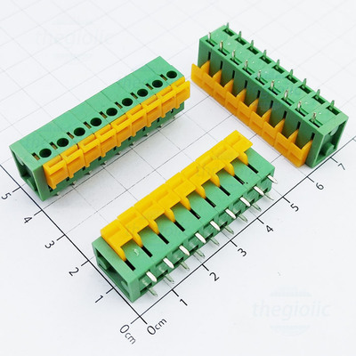 KF142-5.08-9-V Terminal Block 9 Tiếp Điểm Cắm Dây Dọc 5.08mm 250V 10A