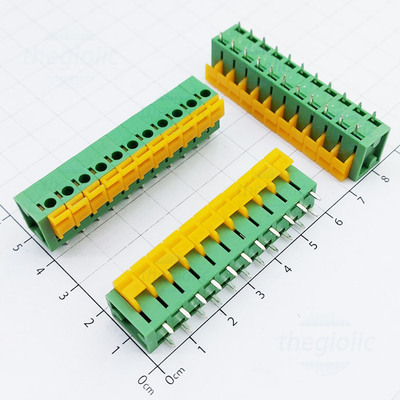 KF142-5.08-11-V Terminal Block 11 Tiếp Điểm Cắm Dây Dọc 5.08mm 250V 10A