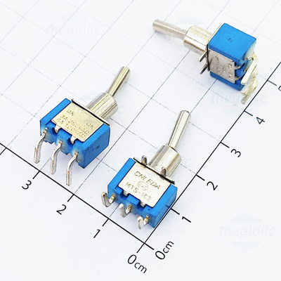 MTS-102-C3 Công Tắc Toggle ON-ON Gạt Giữ 3 Chân Cong 6A 125VAC