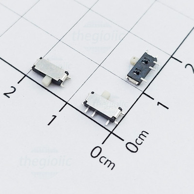 MSK-12C02 Công Tắc Trượt 7 Chân ON-OFF SMD Chỉnh Ngang 1P2T 0.5A