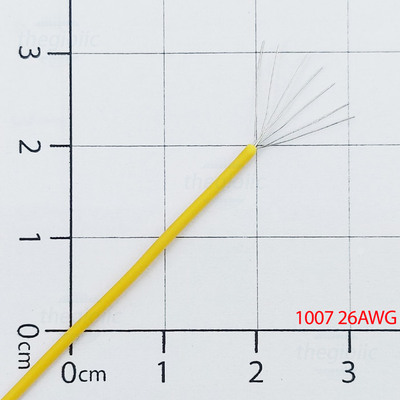 Dây Tín Hiệu 1007 26AWG Màu Vàng