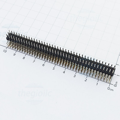 Hàng Rào Đực 2.54mm 3x40 Chân Cong 3 Hàng Xuyên Lỗ