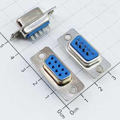 Cổng DB9 Cái 9 Chân 2 Hàng Hàn Nối Dây