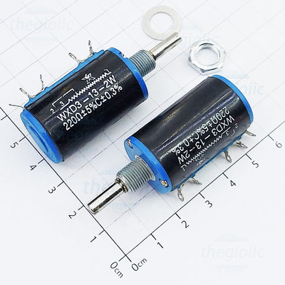 WXD3-13-221 Biến Trở 220 Ohm 2W 5% 10 Vòng