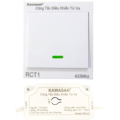 KW-RCT1-1 RF01A Bộ Công Tắc Điều Khiển Từ Xa RF 433Mhz