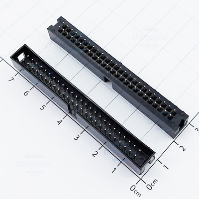 Cổng DC3 50 Chân 2 Hàng 2.54mm Chân Thẳng