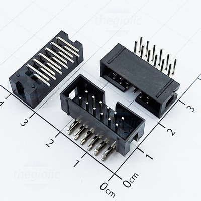 Cổng DC3 12 Chân 2 Hàng 2.54mm Chân Cong