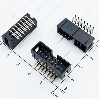 Cổng DC3 14 Chân 2 Hàng 2.54mm Chân Cong