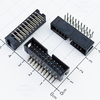 Cổng DC3 20 Chân 2 Hàng 2.54mm Chân Cong