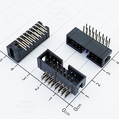 Cổng DC3 16 Chân 2 Hàng 2.54mm Chân Cong