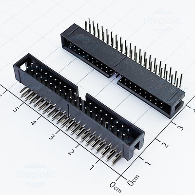 Cổng DC3 40 Chân 2 Hàng 2.54mm Chân Cong