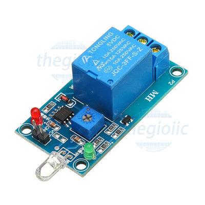 Mạch Cảm Biến Ánh Sáng Relay Photodiode 5V