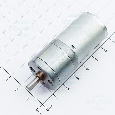 GA25-370 Động Cơ Giảm Tốc 24VDC, 60 rpm, Trục 4mm