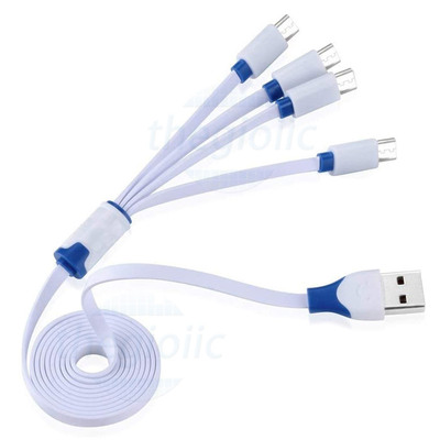 Dây Cáp Sạc Chia 4 Cổng Micro USB Dài 1m