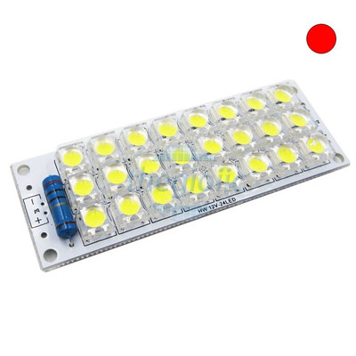 Mạch 24 LED Màu Đỏ Piranha 5mm Siêu Sáng 12VDC