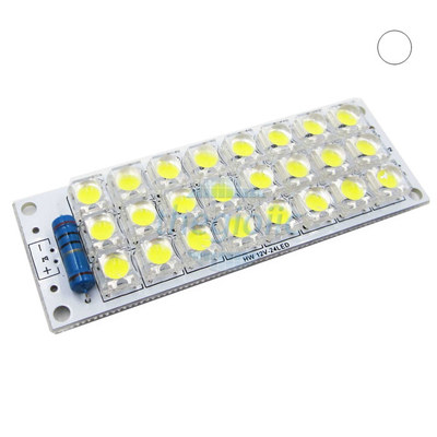 Mạch 24 LED Màu Trắng Piranha 5mm Siêu Sáng 12VDC