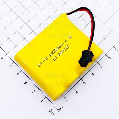 Pin Sạc 4xAA 700mAh 4.8V Ra Dây SM2.54 Dài 80mm