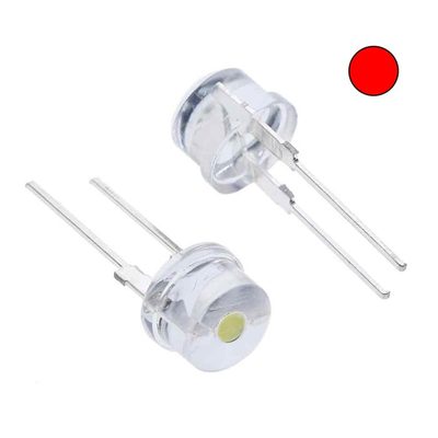 LED Đỏ Siêu Sáng F8 8mm 0.5W