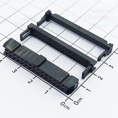 Cổng IDC 30 Chân 2 Hàng 2.54mm Màu Đen