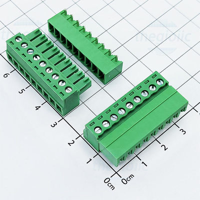 KF-3.81-9-R Terminal Block Plug-in Hàn PCB 9 Chân Cong 3.81mm 300V 10A