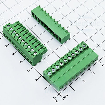 KF-3.81-10-R Terminal Block Plug-in Hàn PCB 10 Chân Cong 3.81mm 300V 10A