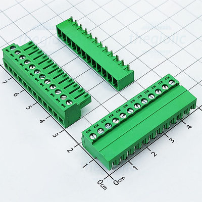 KF-3.81-12-R Terminal Block Plug-in Hàn PCB 12 Chân Cong 3.81mm 300V 10A