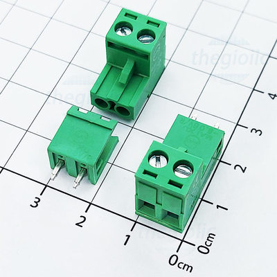 KF-5.08-2-V Terminal Block Plug-in Hàn PCB 2 Chân Thẳng 5.08mm 300V 15A