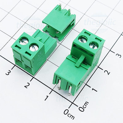 KF-5.08-2-R Terminal Block Plug-in Hàn PCB 2 Chân Cong 5.08mm 300V 15A