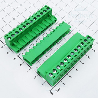 KF-5.08-12-V Terminal Block Plug-in Hàn PCB 12 Chân Thẳng 5.08mm 300V 15A