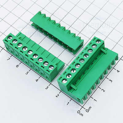 KF-5.08-9-R Terminal Block Plug-in Hàn PCB 9 Chân Cong 5.08mm 300V 15A