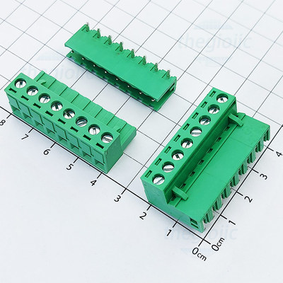 KF-5.08-8-R Terminal Block Plug-in Hàn PCB 8 Chân Cong 5.08mm 300V 15A