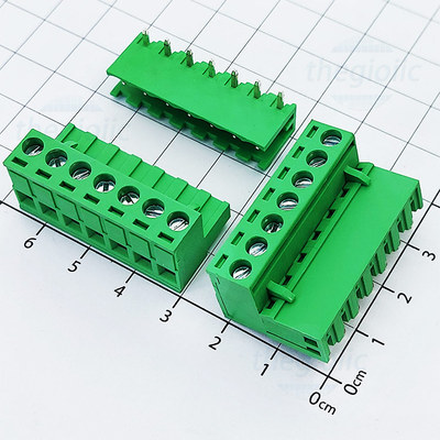 KF-5.08-7-R Terminal Block Plug-in Hàn PCB 7 Chân Cong 5.08mm 300V 15A