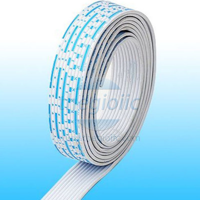 Dây Bẹ Ribbon Màu Trắng Xanh UL2468 12 Sợi 1.5mm Cỡ Dây 24AWG