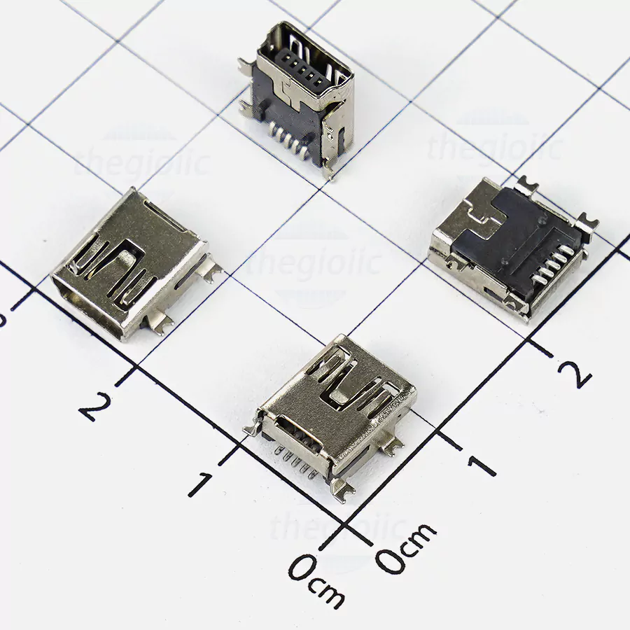 Cổng USB Mini-B Đầu Cái 5 Chân SMD V1