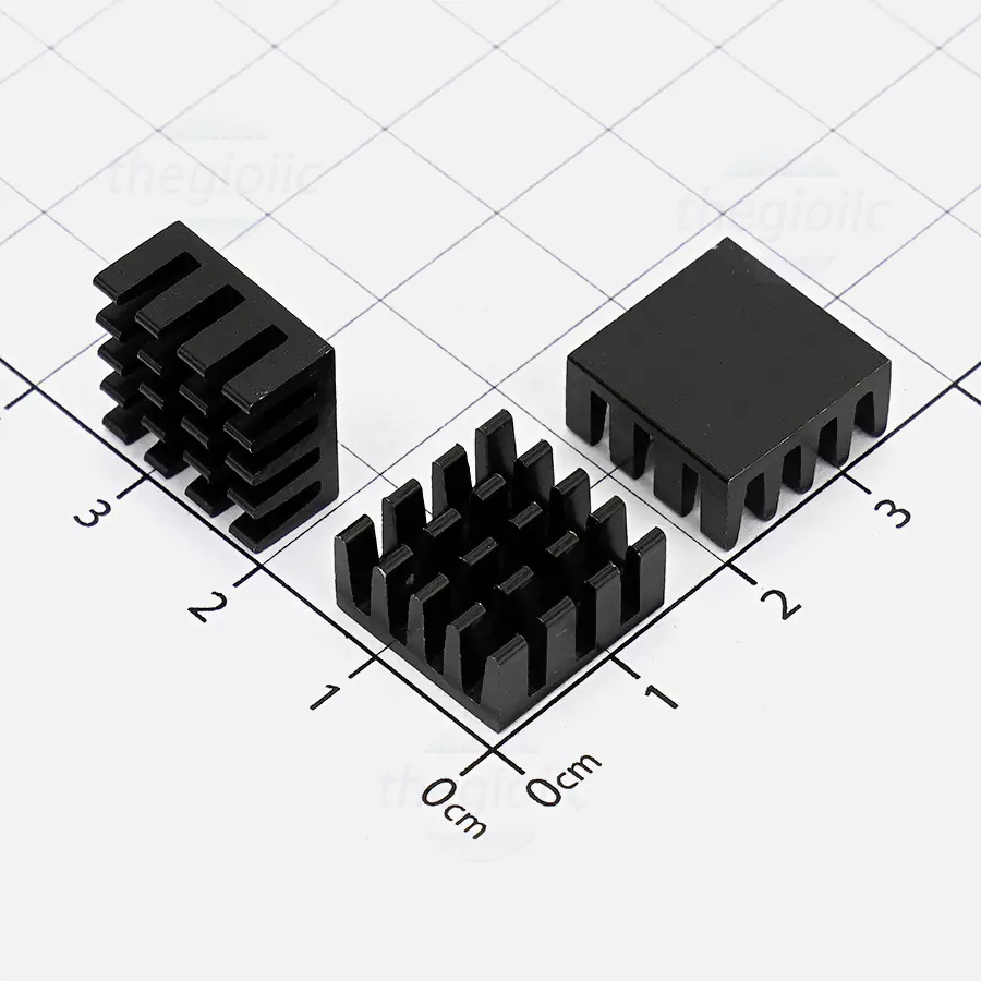 Nhôm Tản Nhiệt 14x14x7 Màu Đen