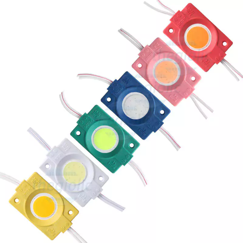 Module 1 LED COB Tròn 12V 2.4W Chống Nước Màu Tím