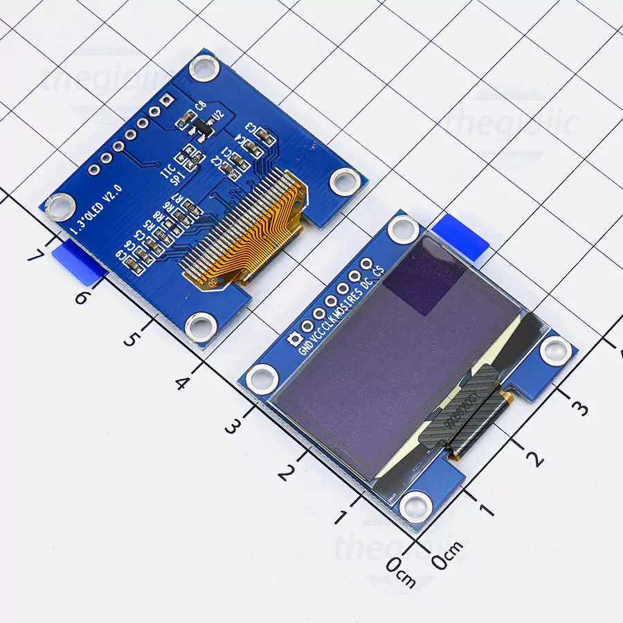 LCD OLED SH1106 1.3inch 128x64 Chữ Trắng 7 Chân Giao Tiếp SPI