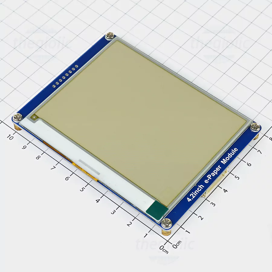 LCD E-Ink 4.2inch 400x300 Vàng Đen Trắng Giao Tiếp SPI, SKU: 14228