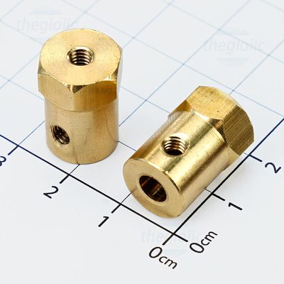 Khớp Nối Trục Động Cơ Với Bánh Xe 5mm