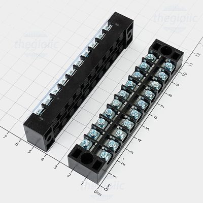 TB1510 Cầu Đấu Điện, Terminal Khối Tủ Điện 10 Cực 15A 600V Cỡ Dây 0.5-1.5mm2