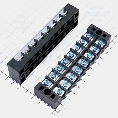 TB2508 Cầu Đấu Điện, Terminal Khối Tủ Điện 8 Cực 25A 600V Cỡ Dây 0.5-2.5mm2