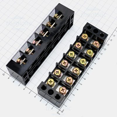 TBC-6006 Cầu Đấu Điện, Terminal Khối Tủ Điện 6 Cực 60A 600V Cỡ Dây 2.5-6mm2