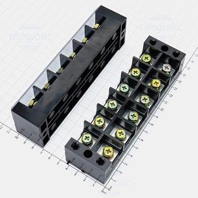 TBC-1006 Cầu Đấu Điện, Terminal Khối Tủ Điện 6 Cực 100A 600V Cỡ Dây 0.5-25mm2