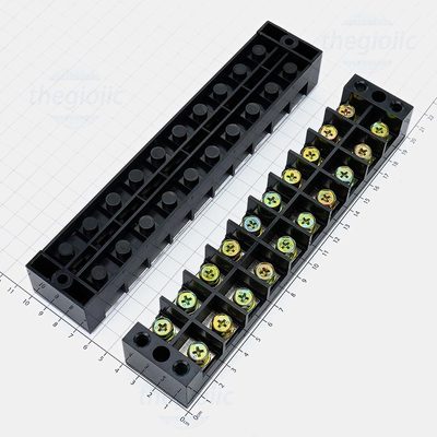 TBC-6010 Cầu Đấu Điện, Terminal Khối Tủ Điện 10 Cực 60A 600V Cỡ Dây 2.5-6mm2