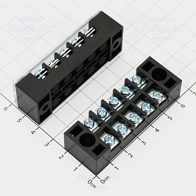 TB1505 Cầu Đấu Điện, Terminal Khối Tủ Điện 5 Cực 15A 600V Cỡ Dây 0.5-1.5mm2