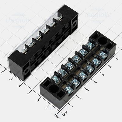 TB1506 Cầu Đấu Điện, Terminal Khối Tủ Điện 6 Cực 15A 600V Cỡ Dây 0.5-1.5mm2