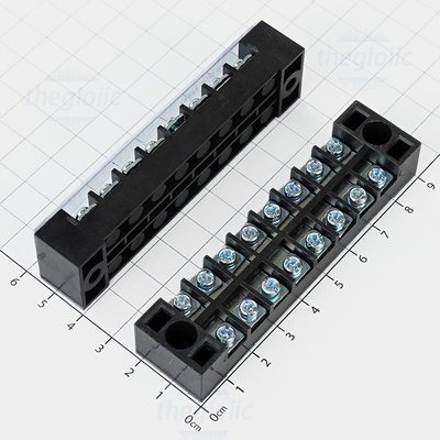 TB1508 Cầu Đấu Điện, Terminal Khối Tủ Điện 8 Cực 15A 600V Cỡ Dây 0.5-1.5mm2