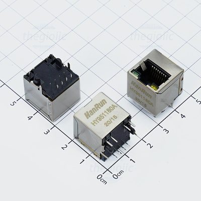 HY951180A Cổng RJ45 Cái Có LED Hanrun