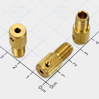 Trục Kẹp Mũi Khoan 3.17mm Với Động Cơ Ren Ngoài M8